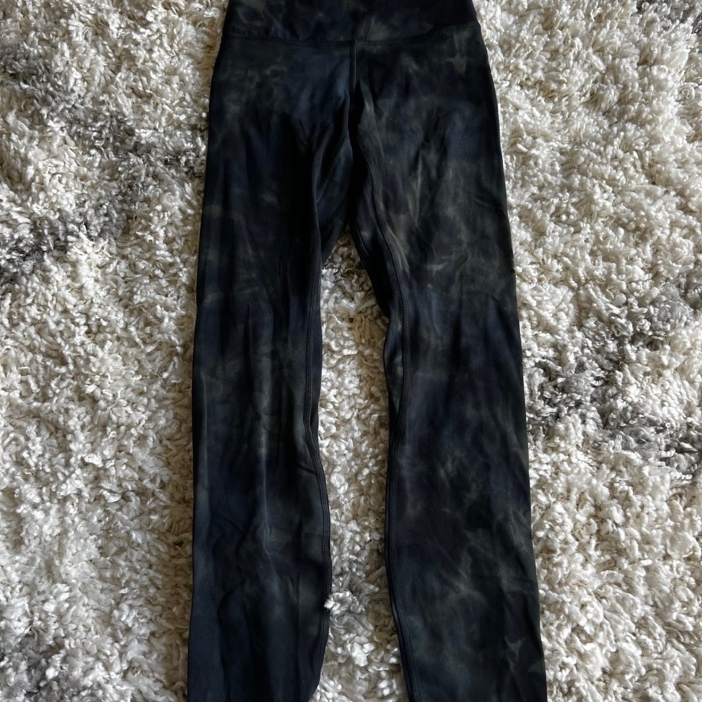 Lululemon Align Pant 25" *Diamond Dye Diamond Dye Graphite Grey Bronze Green